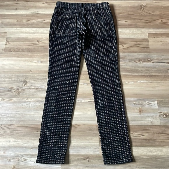 Pilcro and the Letterpress Serif fit Corduroy Print Pants Navy multi Womens 27 - Picture 12 of 13